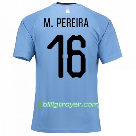Billige Fotballdrakter Uruguay M.Pereira 16 VM 2018 Hjemmedraktsett